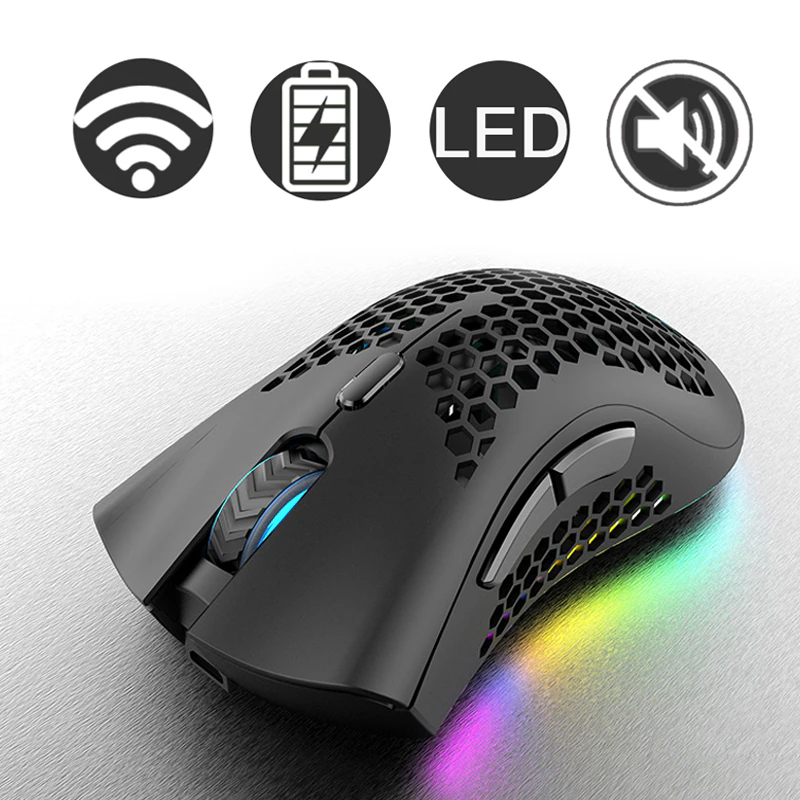 Rechargeable 7-Color LED Gaming Mouse