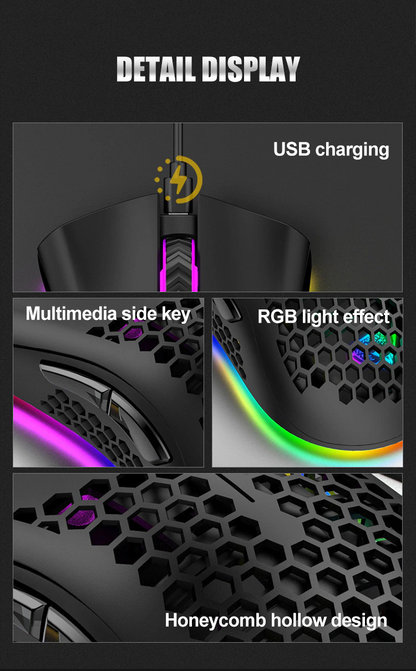 Rechargeable 7-Color LED Gaming Mouse