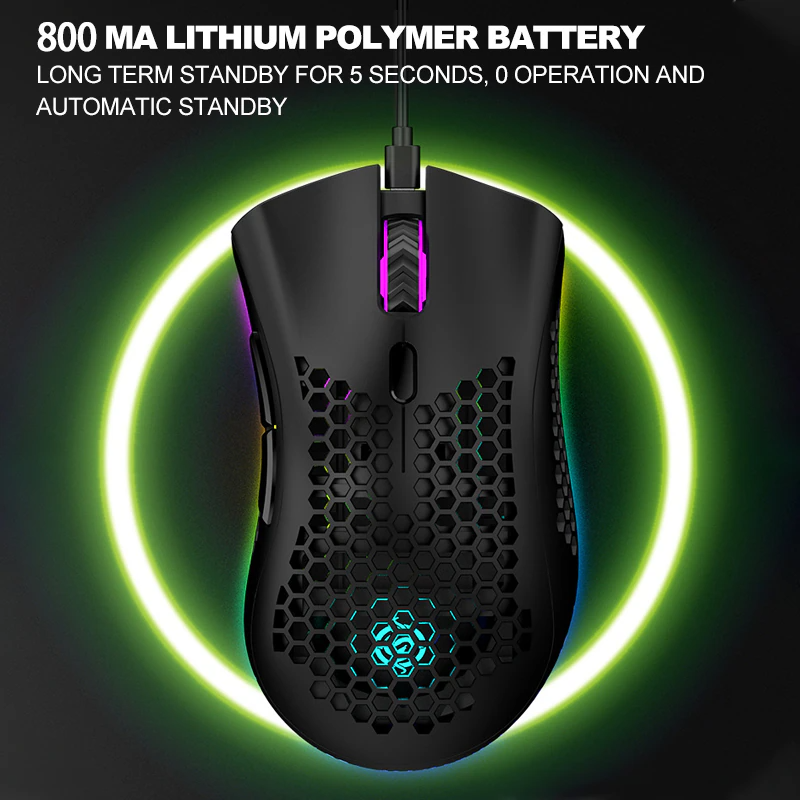 Rechargeable 7-Color LED Gaming Mouse
