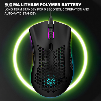 Rechargeable 7-Color LED Gaming Mouse