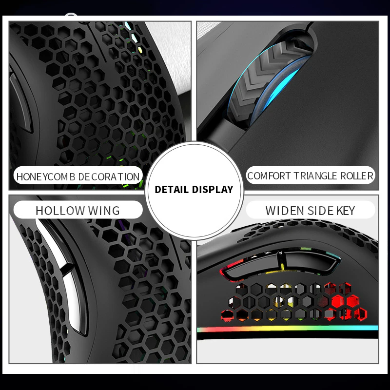Rechargeable 7-Color LED Gaming Mouse
