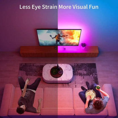 NexusVault TV & Monitor Bias Lighting — USB RGB LED Strip