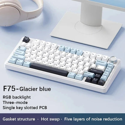 AULA F75 Wireless Mechanical Gaming Keyboard — 75% RGB Gasket Mount