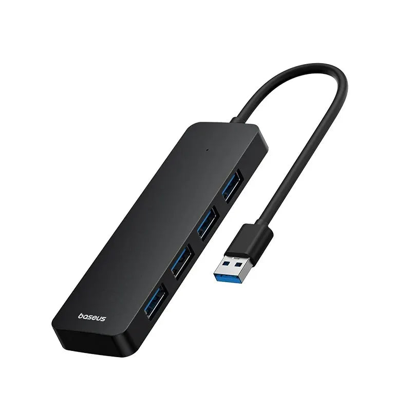Baseus 4-Port USB 3.0 Hub — Compact Plug & Play Splitter