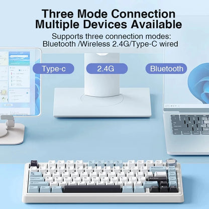 AULA F75 Wireless Mechanical Gaming Keyboard — 75% RGB Gasket Mount