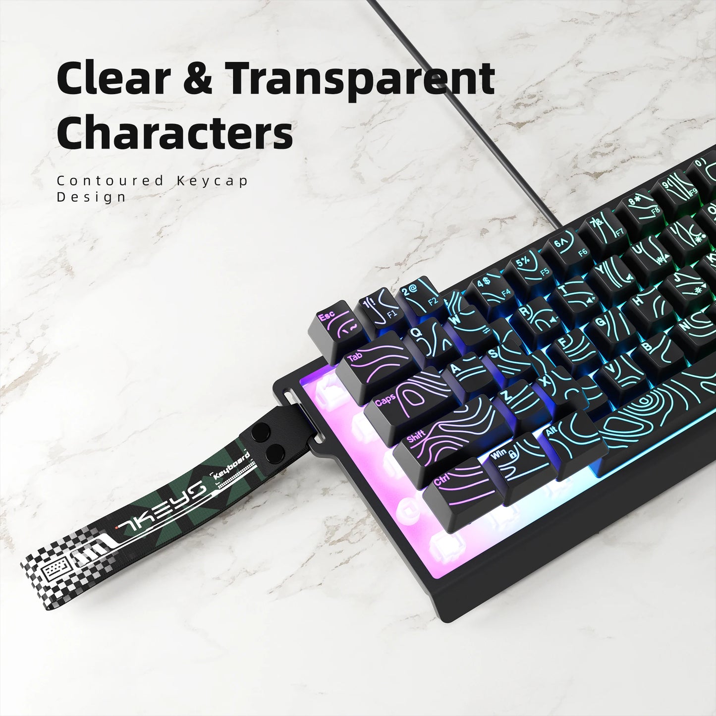 60% Wired RGB Gaming Keyboard — Compact 61-Key
