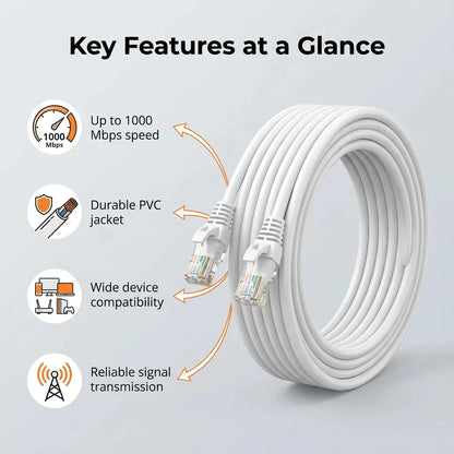 CAT 6 Ethernet Cable — 1000Mbps Gigabit Network Cable