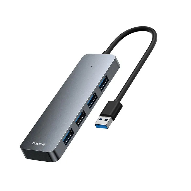 Baseus 4-Port USB 3.0 Hub — Compact Plug & Play Splitter