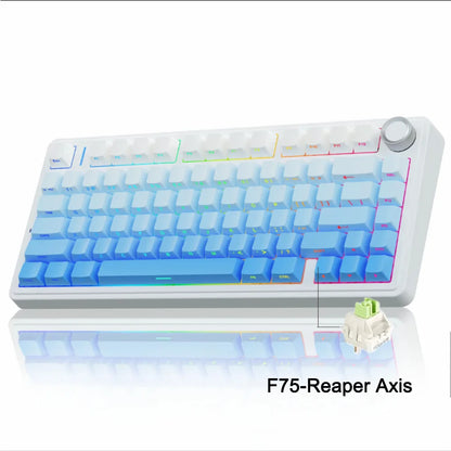 AULA F75 Wireless Mechanical Gaming Keyboard — 75% RGB Gasket Mount