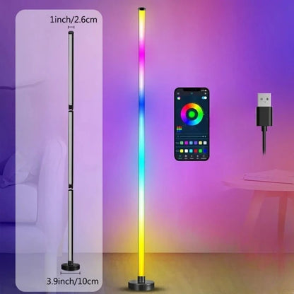 NexusVault RGB Smart Corner Floor Lamp — Music Sync & App Control