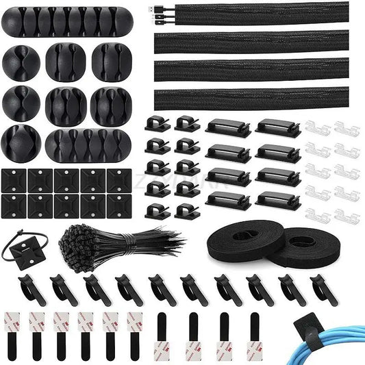 NexusVault 173-Piece Cable Management Kit — Tame the Chaos Behind Your Setup
