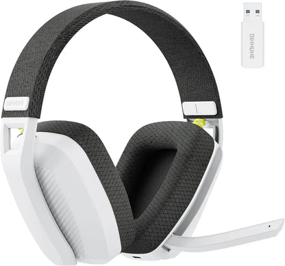 BINNUNE Dual-Mode Wireless Gaming Headset — 2.4GHz & Bluetooth, 48Hr Battery