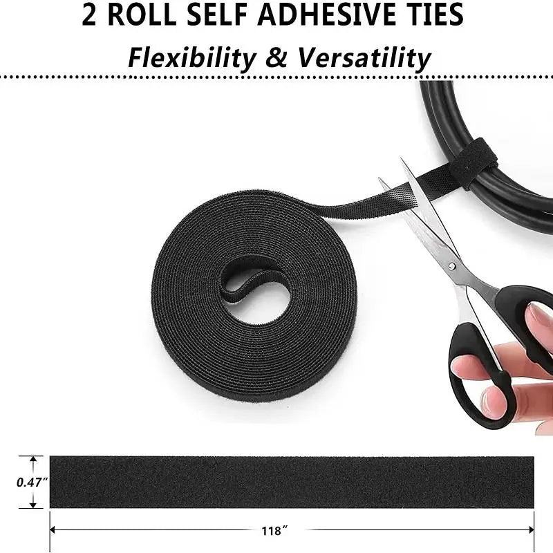 NexusVault 173-Piece Cable Management Kit — Tame the Chaos Behind Your Setup