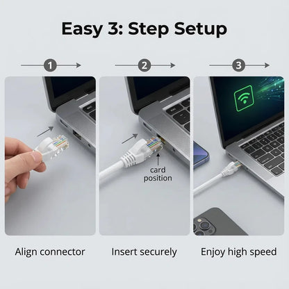 CAT 6 Ethernet Cable — 1000Mbps Gigabit Network Cable