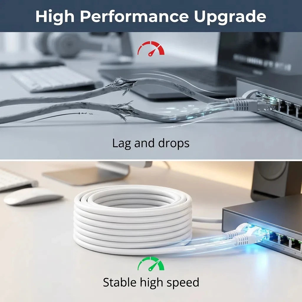 CAT 6 Ethernet Cable — 1000Mbps Gigabit Network Cable