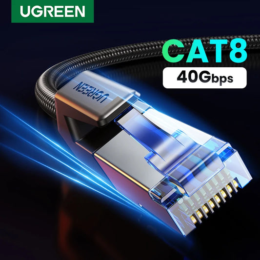 UGREEN CAT 8 Ethernet Cable — 40Gbps Braided Gaming Cable
