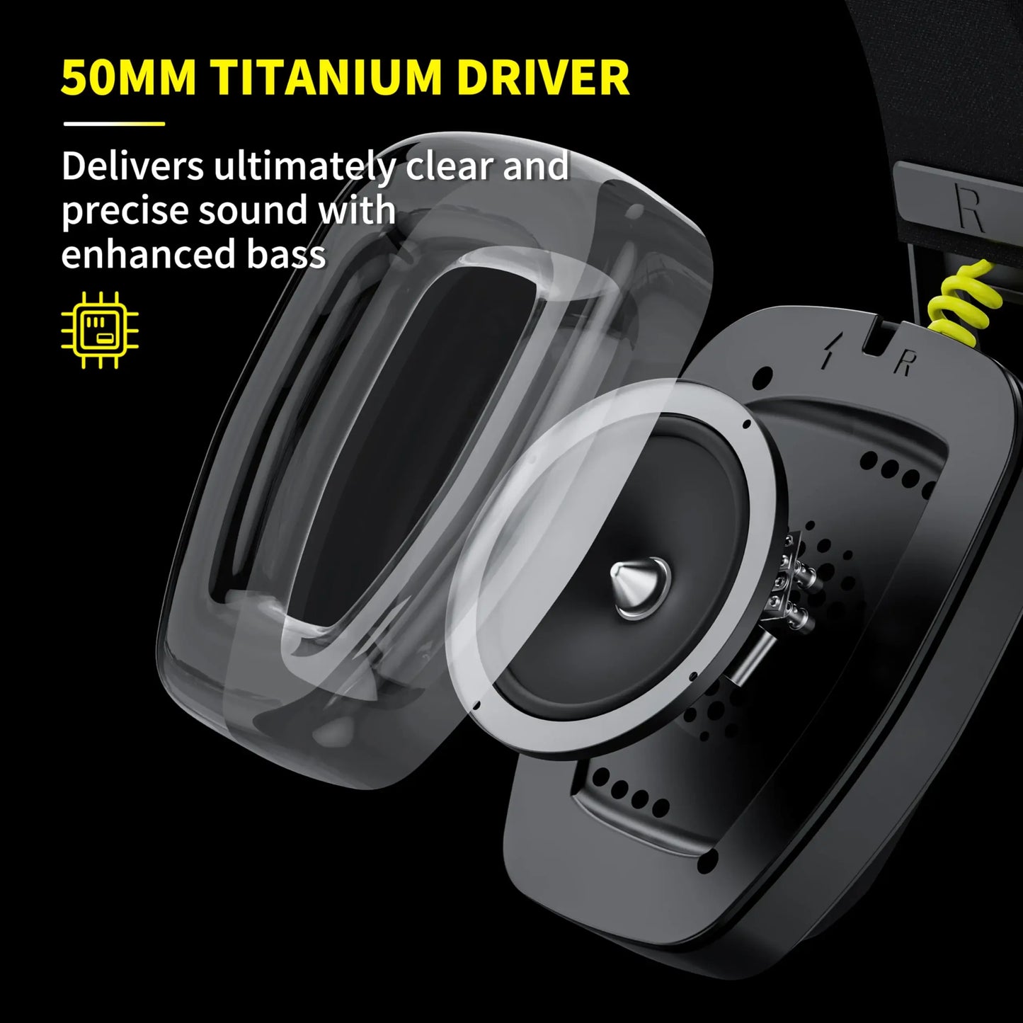 BINNUNE Dual-Mode Wireless Gaming Headset — 2.4GHz & Bluetooth, 48Hr Battery