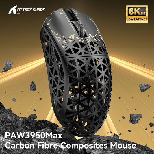 Attack Shark R5 Ultra — 39g Carbon Fiber 8K Wireless Gaming Mouse