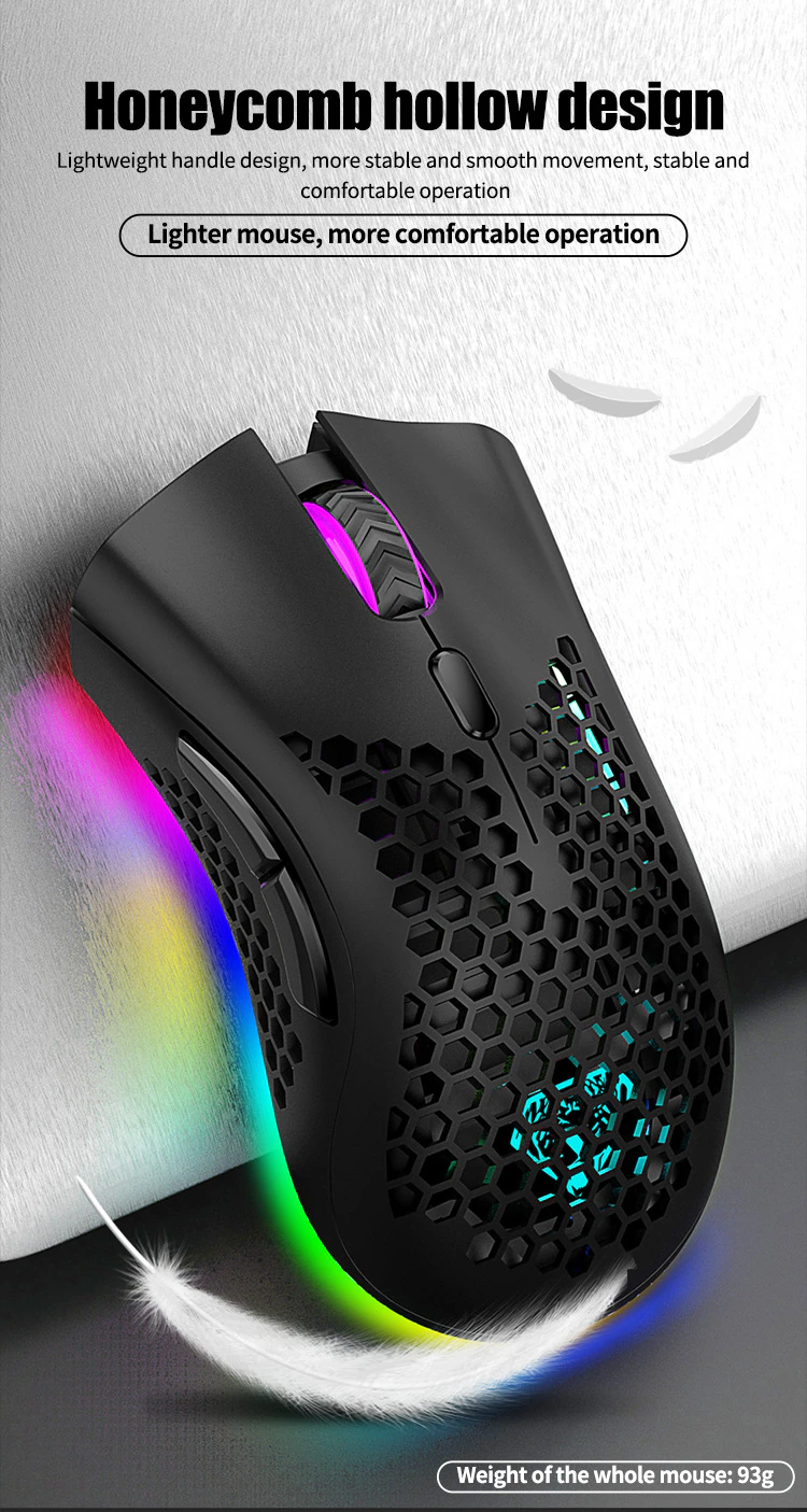 Rechargeable 7-Color LED Gaming Mouse
