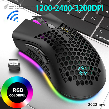 Rechargeable 7-Color LED Gaming Mouse
